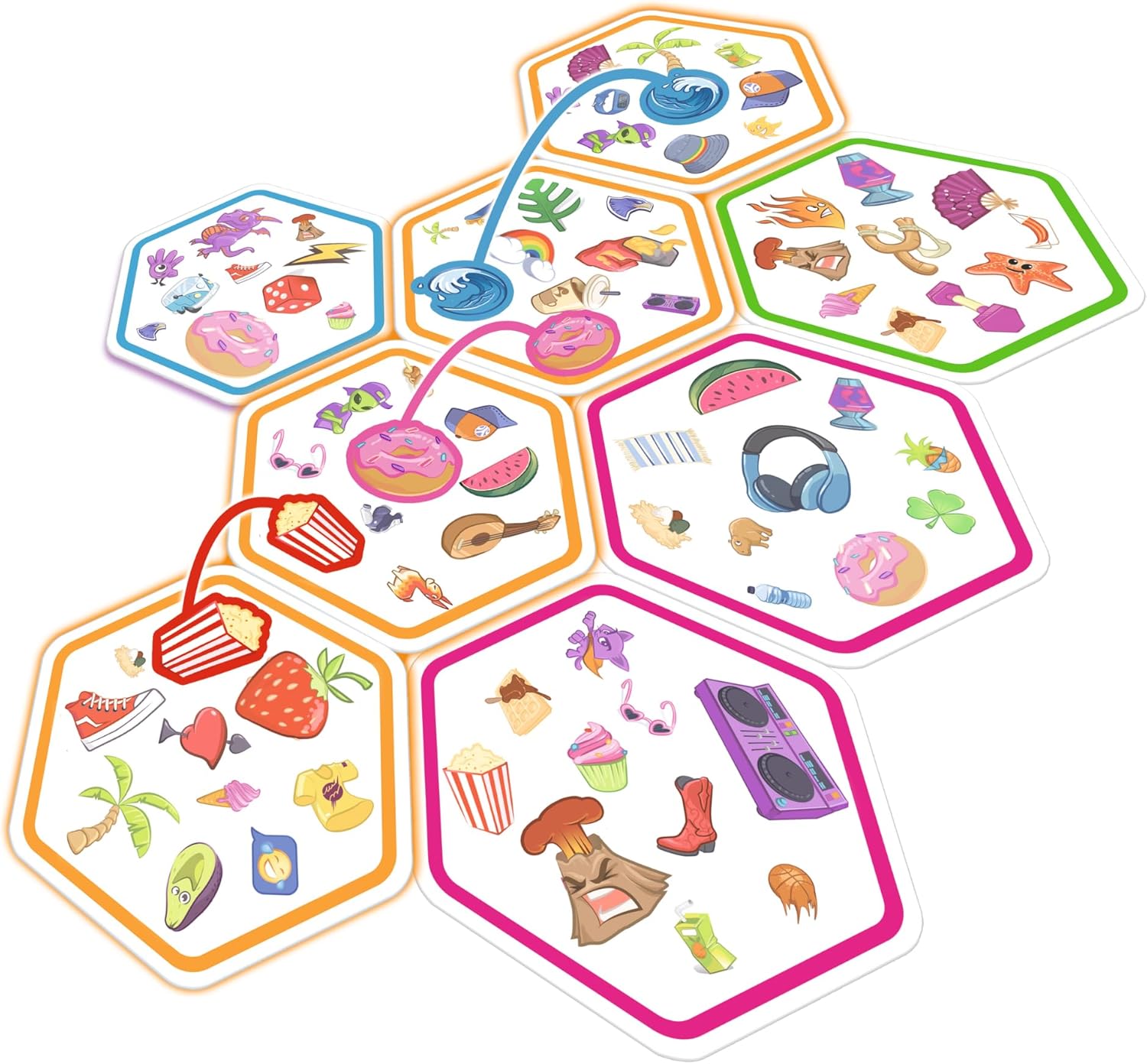 Image shows the game cards laid out