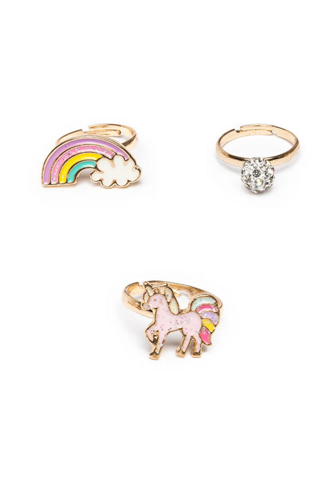 Jewelry (Kids) - Boutique Unicorn Rainbow Rings (3pc)