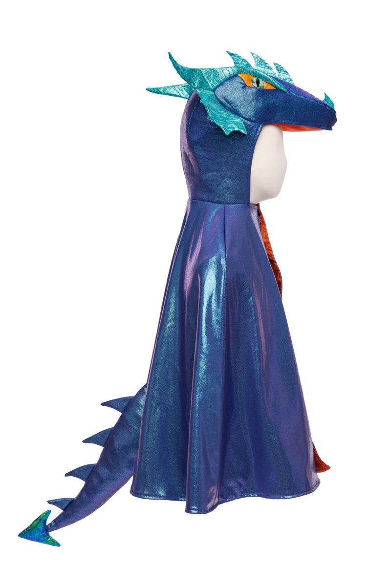 Dress Up - Azure Metallic Dragon Cape