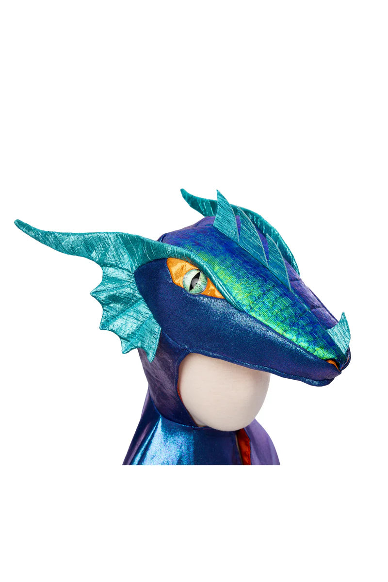 Dress Up - Azure Metallic Dragon Cape