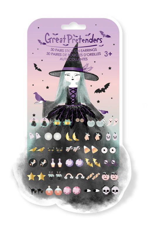 Earrings (Stick On) - Natasha The Raven Witch