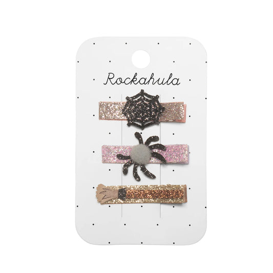 Hair Clips - Spooky Spider Bar Clips