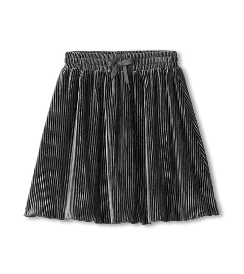 Skirt - Silver Shine Pleated Velour