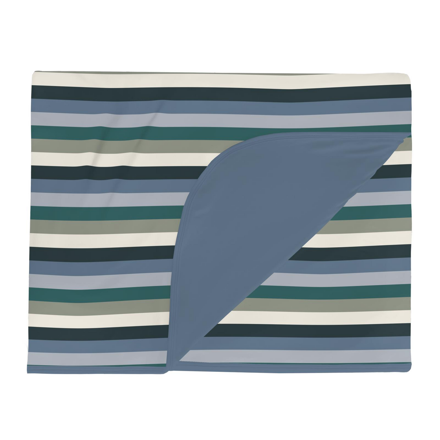 Throw Blanket (Double Layer) - Snowy Stripe