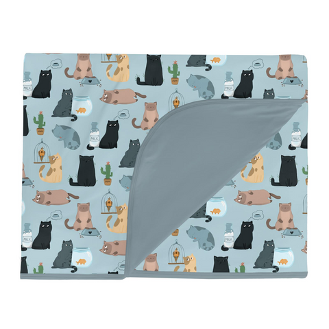 Throw Blanket (Double Layer) - Spring Sky House Cats