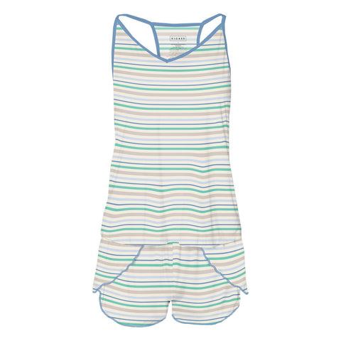 Women's Swing Tank & Tulip Shorts Set - Mythical Stripe