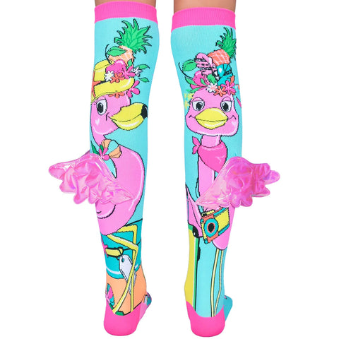 Wonderland Socks - Holiday Vibes Flamingo