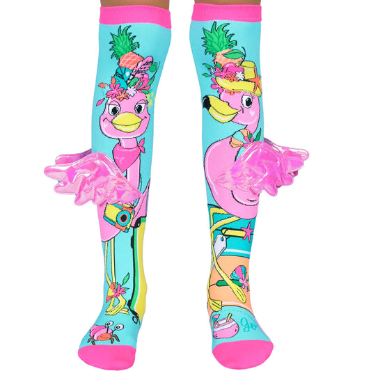 Wonderland Socks - Holiday Vibes Flamingo