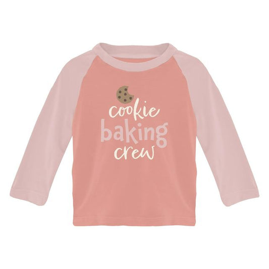 Graphic Raglan Tee - Blush Cookie Baking Crew