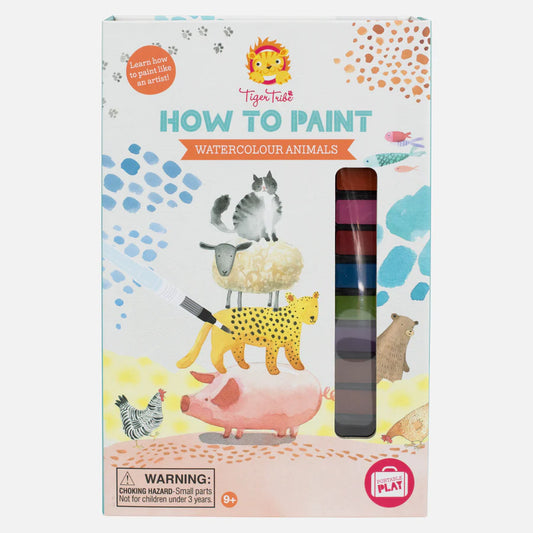 Activity Book - How to Paint: Watercolor Animals