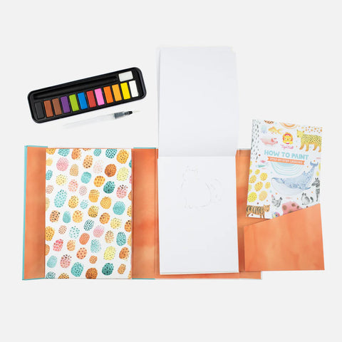 Activity Book - How to Paint: Watercolor Animals