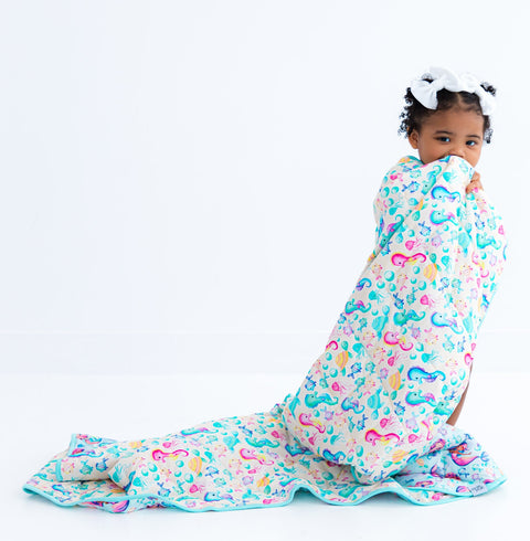 Toddler Birdie Quilt - Coral + Brielle