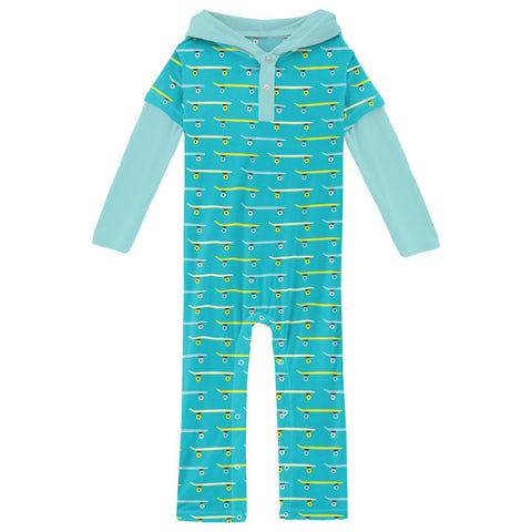 Hoodie Romper (Long Sleeve) - Confetti Skateboard