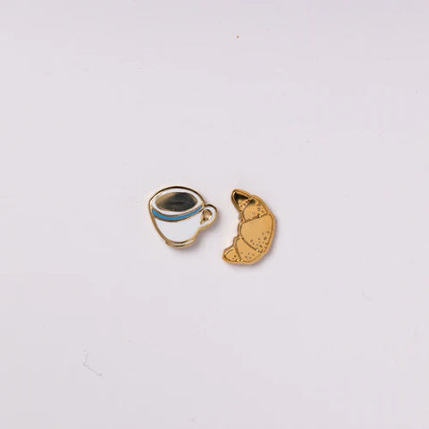 Earrings - Coffee + Croissant