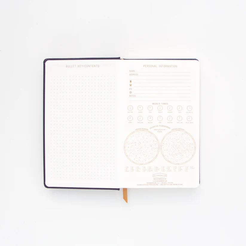 Journal (Hardcover) - Charcoal Moon Phases