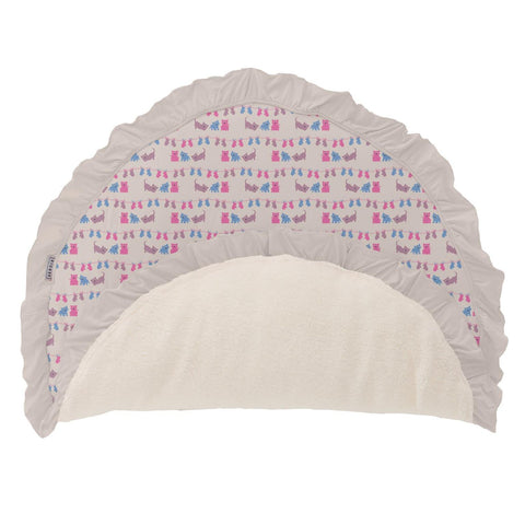 Fluffle Playmat with Ruffles (Sherpa Lined) - Latte Three Little Kittens