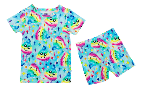 2 Piece Pajama Set (Short Sleeve & Shorts) - Johnny