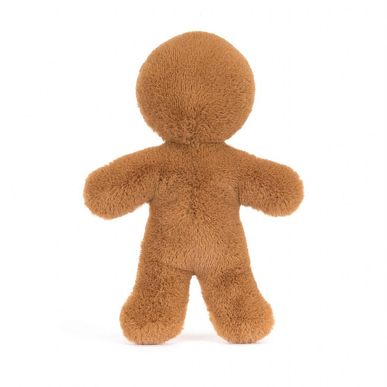 A back view of the stuffed gingerbread man