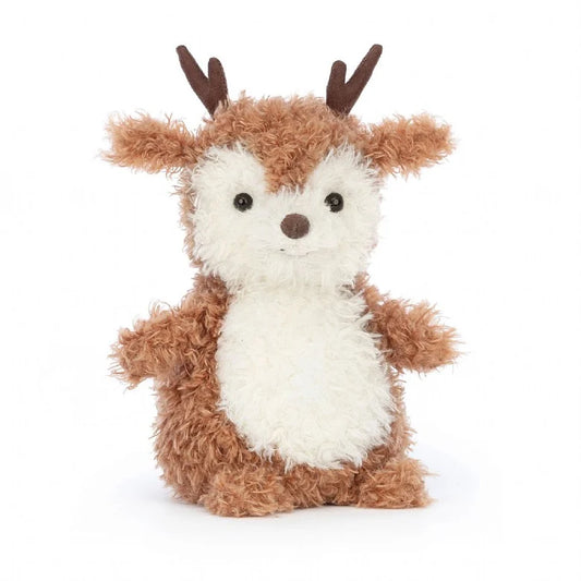 A scruffy looking stuffed reindeer