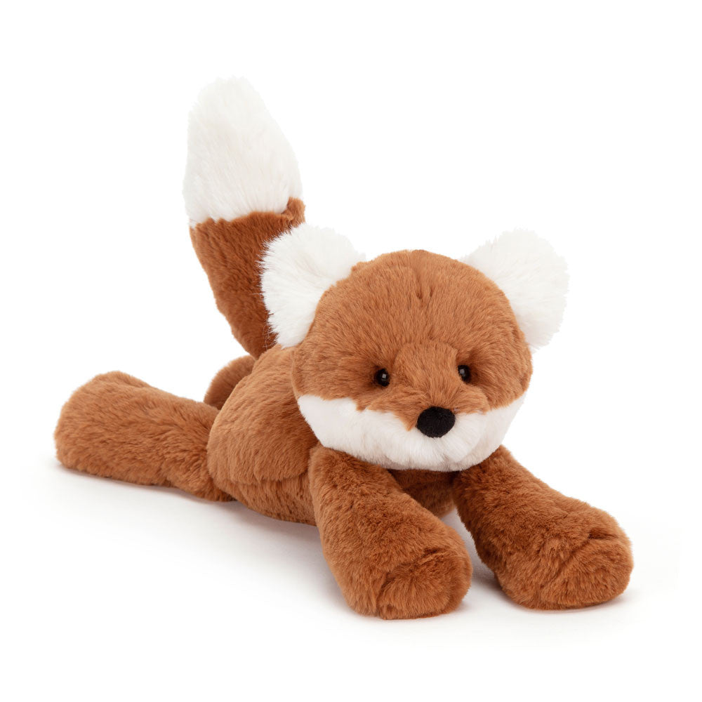 A soft-looking floppy stuffed fox