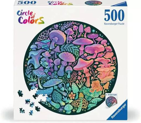 Puzzle - Circle of Colors Mushrooms (500pc)
