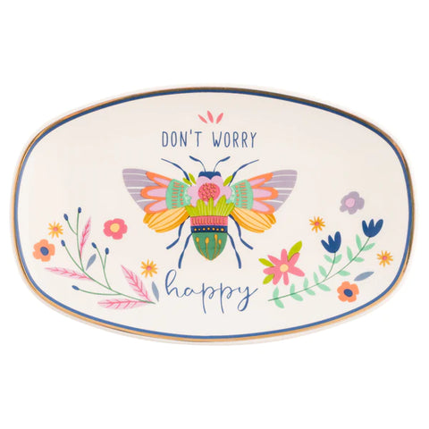Trinket Tray - Oval Bee