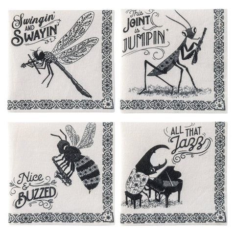 Napkin Set - Bug Band