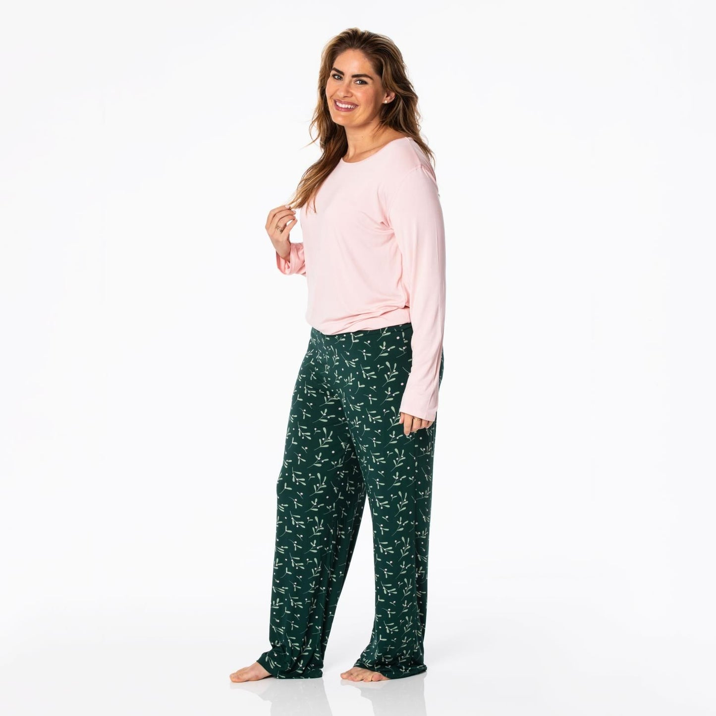 Women's Loosey Goosey Pajama Set - Pine Mistletoe