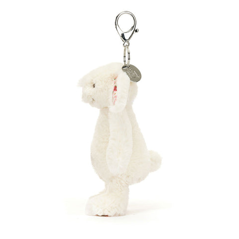Image shows a side view of the bunny keychain