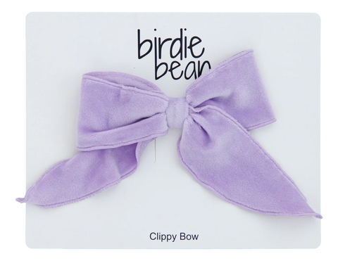 Hair Clip - Lavender Velvet Bow