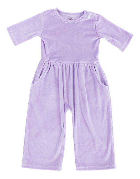 Leggy Jumpsuit - Lavender Velvet