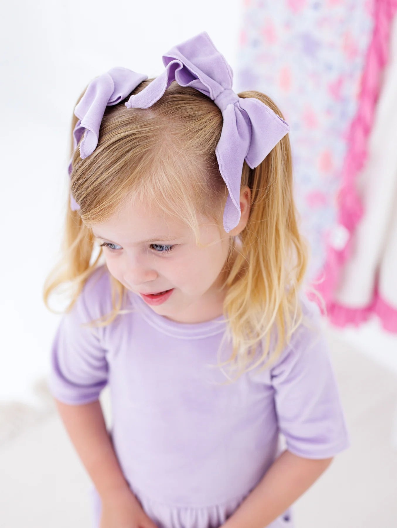 Hair Clip - Lavender Velvet Bow