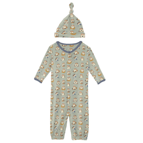 Converter Gown with Knot Hat - Aloe Hamster Antics