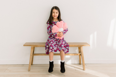 Twirl Dress (Long Sleeve) - Moonlight Picture Day Floral