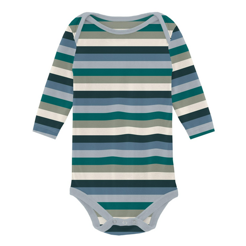 Onesie (Long Sleeve) - Snowy Stripe
