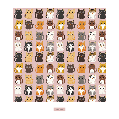 2 Piece Pajamas (Long Sleeve) - Baby Rose Cats