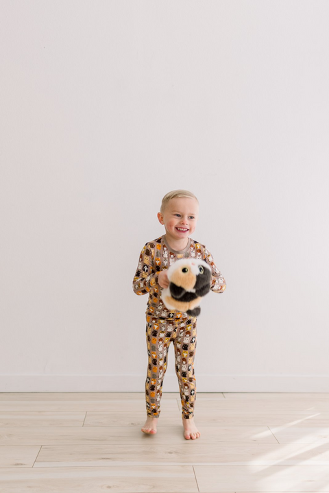 2 Piece Pajamas (Long Sleeve) - Portabella Cats