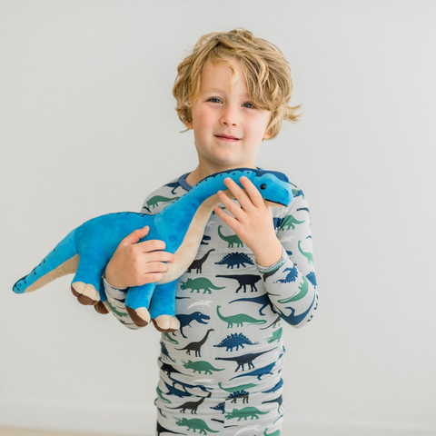 2 Piece Pajamas (Long Sleeve) - Dove Dino Museum