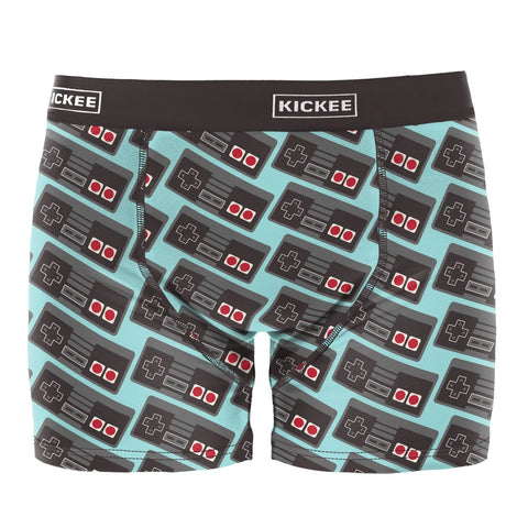 Men's Boxer Brief - Summer Sky Retro Game Controller