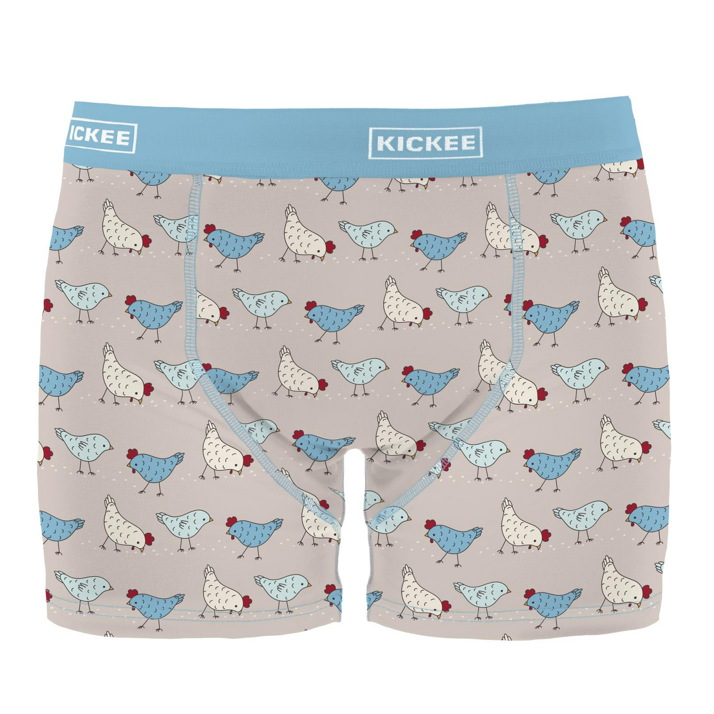 Men's Boxer Briefs - Latte Chickens