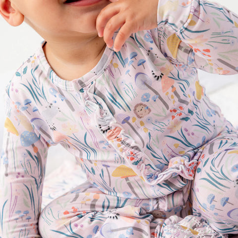 Footie With Ruffles (Magnetic) - Shroom & Bloom