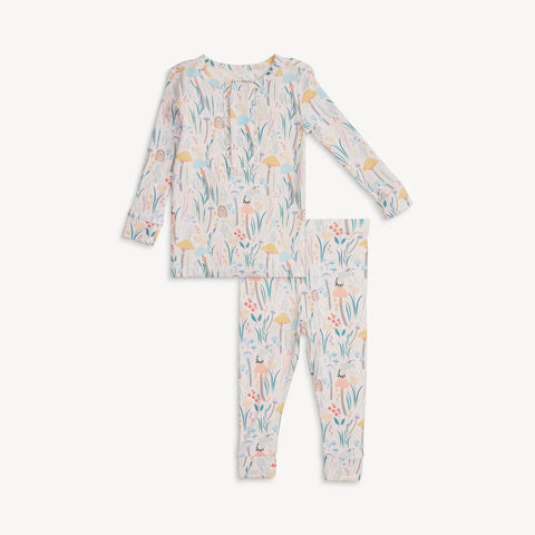 2 Piece Pajamas With Ruffles (Magnetic) - Shroom & Bloom