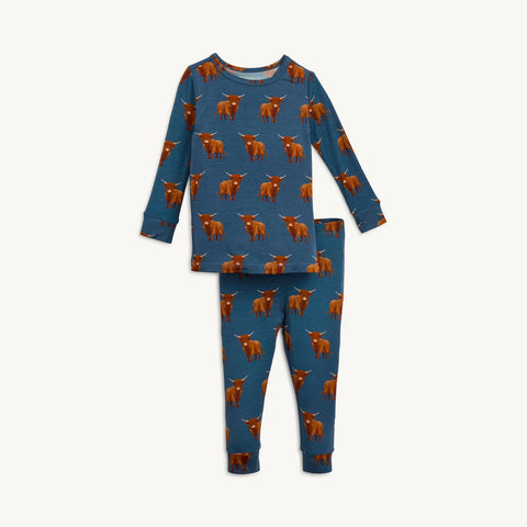 2 Piece Pajamas (Magnetic) - Word To Your Herd (Highland Cow)