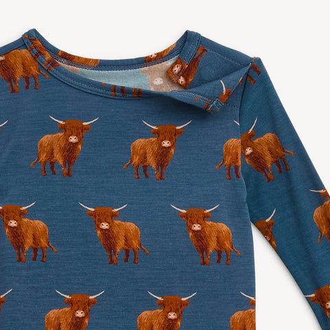 2 Piece Pajamas (Magnetic) - Word To Your Herd (Highland Cow)