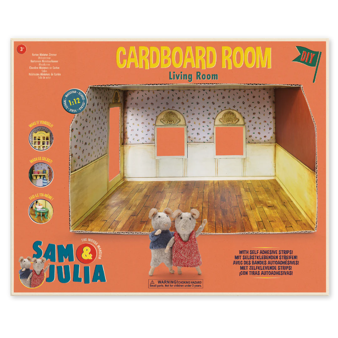 Play Set - Sam & Julia: Cardboard Living Room