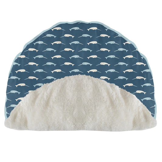 Fluffle Playmat (Sherpa Lined) - Deep Sea Narwhal