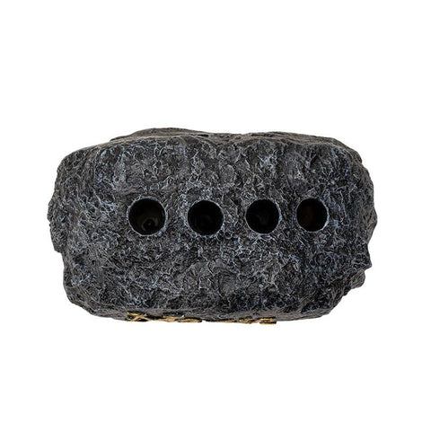 Image shows a top-down view of the magic wand stand, showing the 4 holes to hold the magic wands.