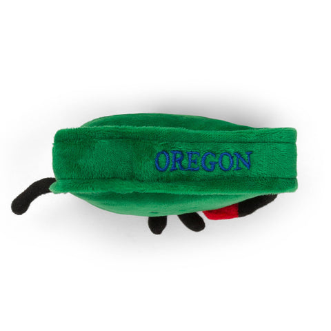 Image shows a top-down view of the magnet. It has "Oregon" embroidered in the top in blue.