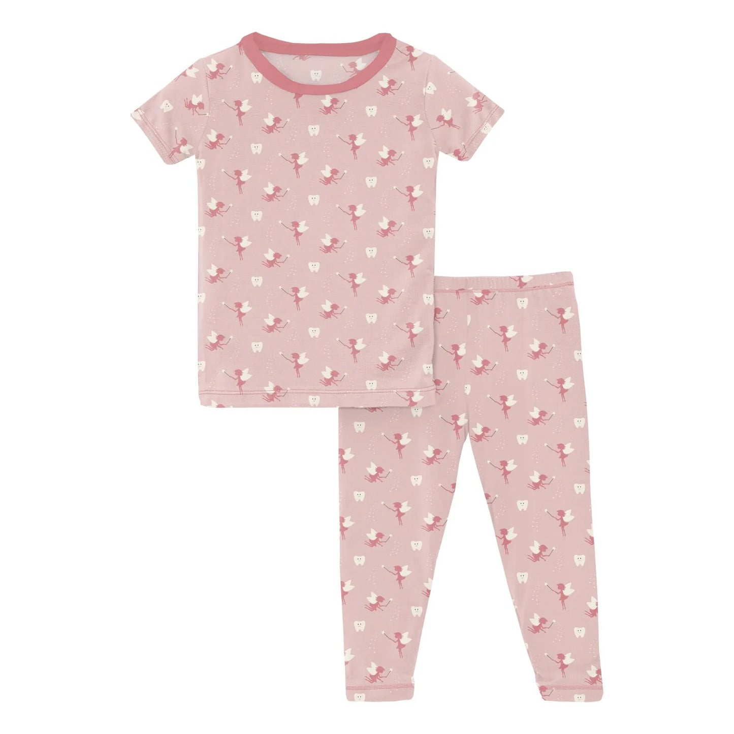 2 Piece Pajamas (Short Sleeve) - Baby Rose Tooth Fairy