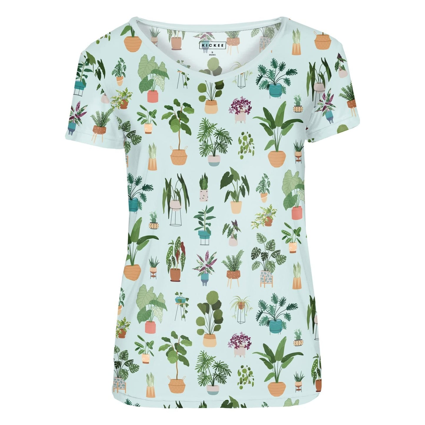 Women's V-Neck Relaxed Tee (Short Sleeve) - Fresh Air House Plants